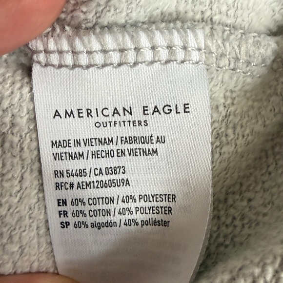 American Eagle Light Gray Sweatshirt, size medium - Picture 5 of 6